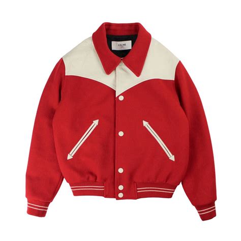 red celine jacket